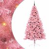 vidaXL Mākslīgais LED Ziemassvētku eglīte su 300 LED Rozā 240 cm PVC