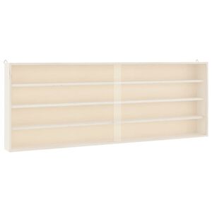 vidaXL koka kolekcionāra vitrīna ar durvīm 100x8,5x37 cm