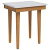 vidaxl Pērļu krēsls FAUSKE Balts 40 x 33 x 45 cm Priedes masīvkoks