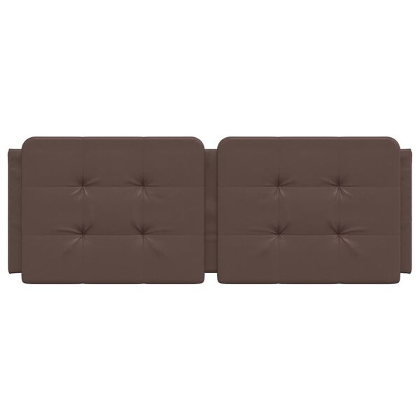 vidaXL galvgaļa spilvens, Zadar, brūns, 120 cm, mākslīgā āda