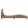 vidaXL gultas rāmis, Viana, ar LED bez matrača, kapučīno, 90x190 cm