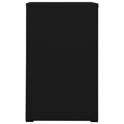 vidaXL failu skapītis, melns, 46x62x102,5 cm, tērauds