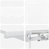 vidaXL Markīze Balts 300 x 250 x 165 cm Poliesters