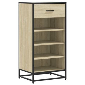 vidaXL apavu plaukts, ozolkoka krāsa, 48x38x97,5 cm, inženierijas koks