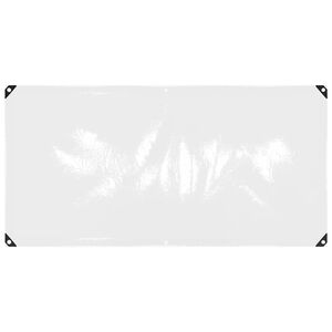 vidaXL Caurspīdīgs brezents ar cilpām 1x2 m PVC