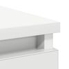 vidaXL kumode ar atvilktni, balta, 71x35x65 cm, inženierijas koks