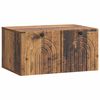vidaXL Sienā piestiprināms TV skapis Vecs koks 59,5 x 41 x 30 cm