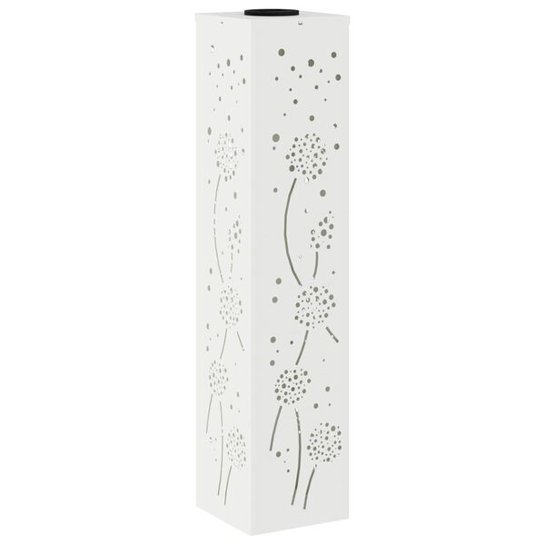 vidaXL Saules LED ceļa gaisma 2 pcs Balts Auksti velmēts tērauds