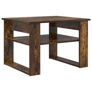 vidaXL Kafijas galdiņ&scaron; Dūmaka ozols 64 x 54 x 44 cm Inženierijas koks