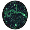 vidaXL sienas pulkstenis ar izgaismotām atzīmēm un rādītājiem, Ø30 cm