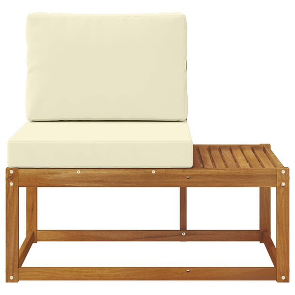 vidaXL Āra galējais dīvāns Dabiska 91 x 63 x 73 cm Cietā akācijas koks