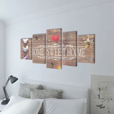 Modulārā Foto Glezna "Home Sweet Home" 200 x 100 cm