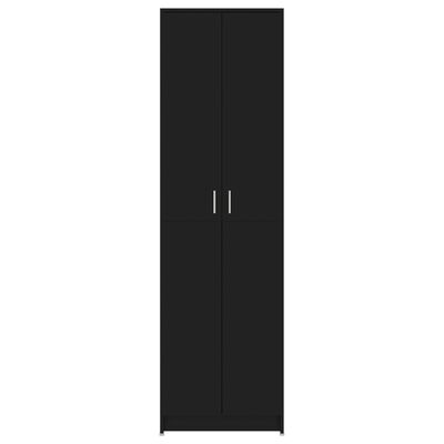 vidaXL gaiteņa skapis, melns, 55x25x189 cm, skaidu plāksne