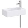 vidaXL Vannas mazgā&scaron;anas izlietne Hroms 45,5 x 25,5 x 13 cm Metāls