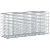 vidaXL Gabions pacelta gulta 170 x 50 x 80 cm Cinkota tērauda Sudraba