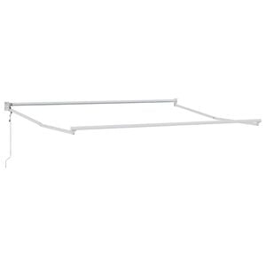 vidaXL Electric Awning Frame 3 x 2,5 m Balts Pulverkrāsots alumīnijs