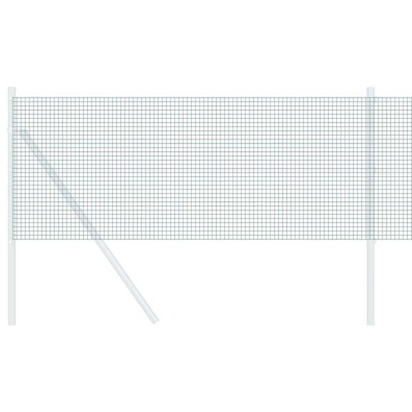 vidaXL Metinātās stieples žogs Zaļa 0.8 x 25 m