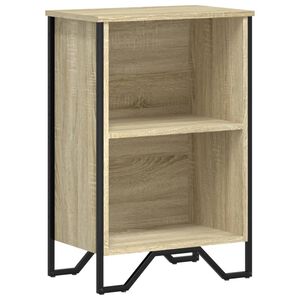 vidaXL grāmatplaukts, ozola krāsa, 50x31x74,5 cm, inženierijas koks