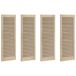 vidaXL Kabeļa Durvis ar durvīm 4 pcs Dabiska 110 x 2,1 x 39,5 cm
