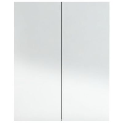 vidaXL vannasistabas skapītis ar spoguli, 60x15x75cm, betonpelēks, MDF