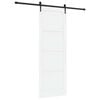 vidaXL Slīdo&scaron;ās durvis ORKDAL Balts 83 x 232 cm Priedes masīvkoks
