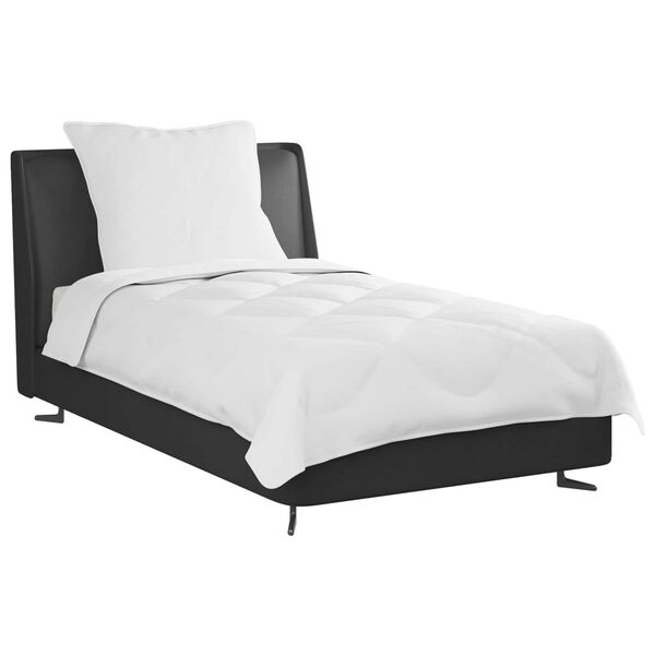 vidaXL Sega ar spilvenu 2 pcs Balts Mikro&scaron;ķiedra