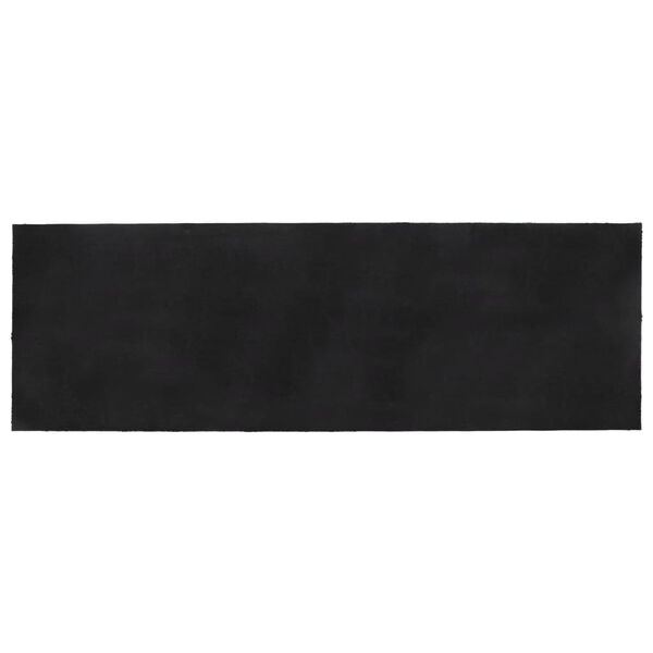 vidaXL durvju paklājs, tumši pelēks, 100x300cm, pūkaina kokosa šķiedra