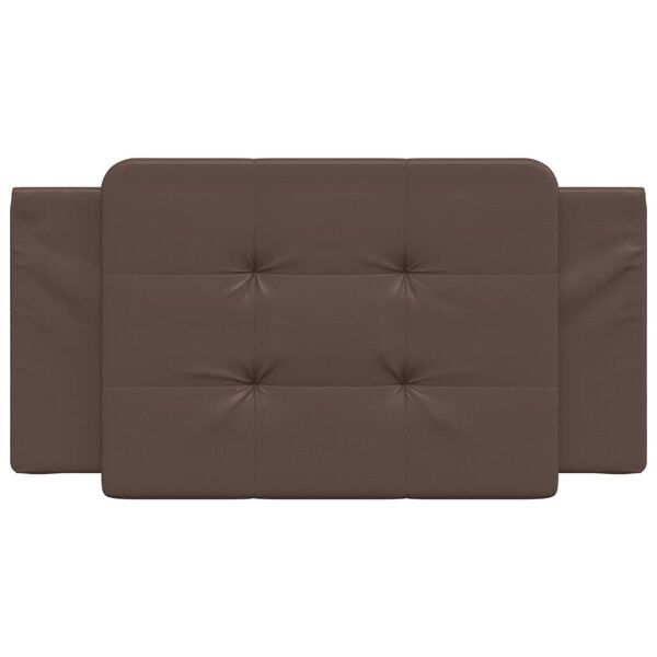 vidaXL galvgaļa spilvens, Zadar, brūns, 100 cm, mākslīgā āda