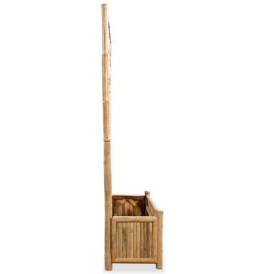 vidaXL augstā puķu kaste ar špaleru, 70 cm, bambuss