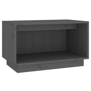 vidaXL TV skapītis, pelēks, 60x35x35 cm, priedes masīvkoks
