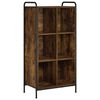vidaXL Grāmatplaukts 57 x 33 x 111 cm Inženierijas koks Kūpināts ozols