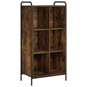 vidaXL Grāmatplaukts 57 x 33 x 111 cm Inženierijas koks Kūpināts ozols