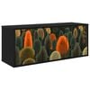 vidaXL Sienā montējams TV skapis ZAANDAM 102 x 33 x 40 cm Melns ozols