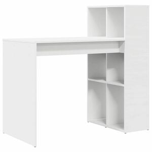 vidaXL Galds Balts Inženierijas koks 108 x 55 x 103.5 cm