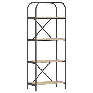 vidaXL Grāmatu plaukts 4 līmeņi 60 x 30 x 146 cm Inženierijas koks