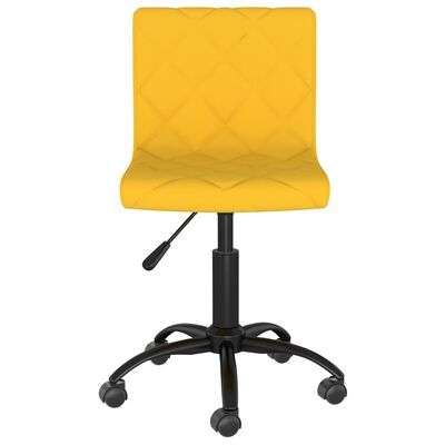 vidaXL grozāmi virtuves krēsli, 2 gab., sinepju dzeltens samts