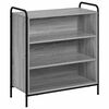 vidaXL Puse Pelēks Sonoma 97 x 33 x 81 cm Inženierijas koks