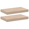 vidaXL sienas plaukti, 2 gab., 40x23,5x4 cm, inženierijas koks