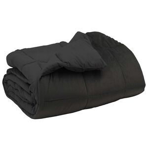 vidaXL Ziemas gultas sega Tiltiņ&scaron; Antracīts 240 x 260 cm Mikro&scaron;ķiedra