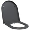 vidaXL Tualetes sēdeklis Antracīts 49 x 36 x 4 cm Duroplast