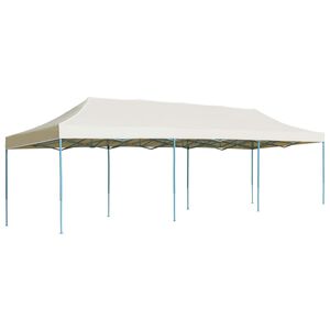 vidaXL saliekama svinību nojume, 3x9 m, krēmkrāsā
