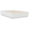 vidaXL Gultas rāmis Balts 160 x 200 cm Inženierijas koks