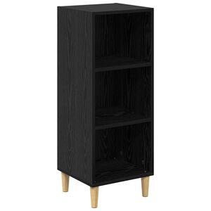 vidaXL Puse Melns ozolkoks 34,5 x 32,5 x 90 cm Inženierijas koks