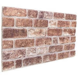 vidaXL Sienas paneļi 10 pcs Brūna 100 x 50 cm EPS putas