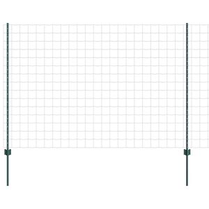 vidaXL Eiropas žogs ar stabu 10 x 1,6 m PVC pārklāts tērauds Zaļa
