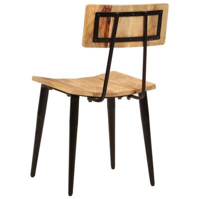 vidaXL ēdamistabas krēsli, 2 gab., 44x40x80 cm, mango masīvkoks