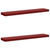 vidaXL 2 daļu dīvāna spilveni VUGHT 2 pcs 100% poliesters Vīna sarkans
