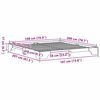 vidaXL Gultas rāmis Vaks brūns 180 x 200 cm Ciets priedes koks