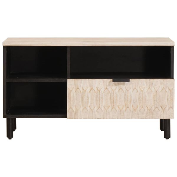 vidaXL Televizora skapī&scaron;a Baltā mazgā&scaron;ana apdare 80 x 33 x 46 cm