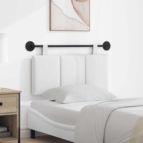 vidaXL Karājo&scaron;s galvgalis Svītrains raksts Balts 90 x 55 x 5 cm audums